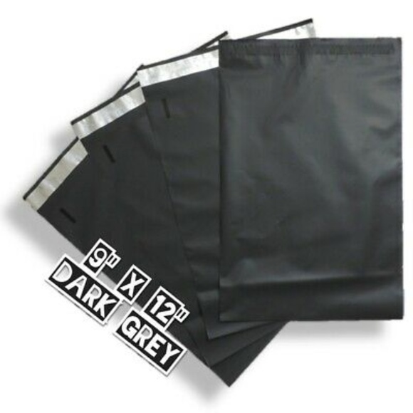 (10) 9x12 - Dark Grey Privacy Shield Poly Mailers - Picture 2 of 5